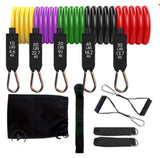 Juego de bandas de resistencia para ejercicios con anclaje para puerta, correas para piernas y tobillos para entrenamiento de resistencia, fisioterapia y entrenamientos en casa. 