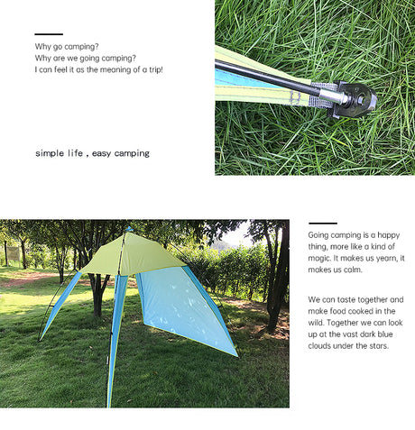 Pop Up Beach Tent Sun Shade Shelter Anti-UV Shelter Fully Automatic Folding Camping Tent - V.I.P Digital Presence