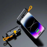 Mini banco de energía de 30000Mah, cable inalámbrico, Powerbank con pantalla digital, batería externa, cargador portátil para Iphone, Samsung, Xiaomi