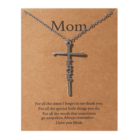 Faith Religious Gift Stainless Steel Cross Collarbone Chain Sweater Chain - V.I.P Digital Presence
