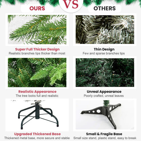 6FT PE&PVC Prelit Christmas Tree - V.I.P Digital Presence