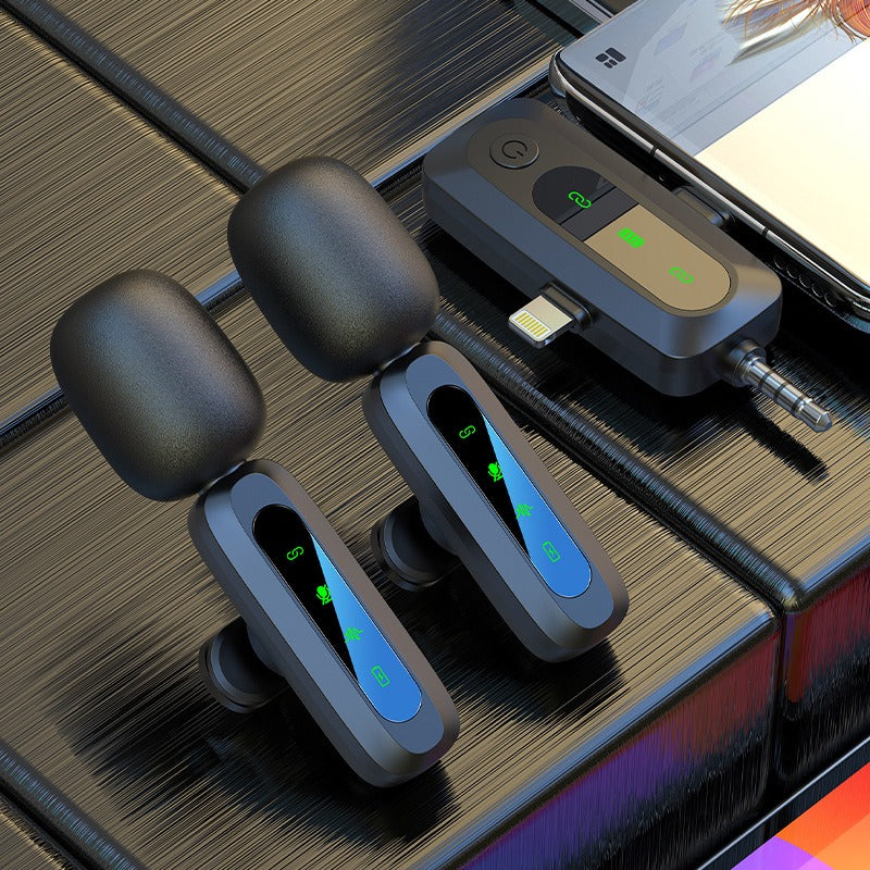 Wireless lavalier microphone J3 three in one interface intelligent sound collection and noise reduction lavalier microphone - V.I.P Digital Presence