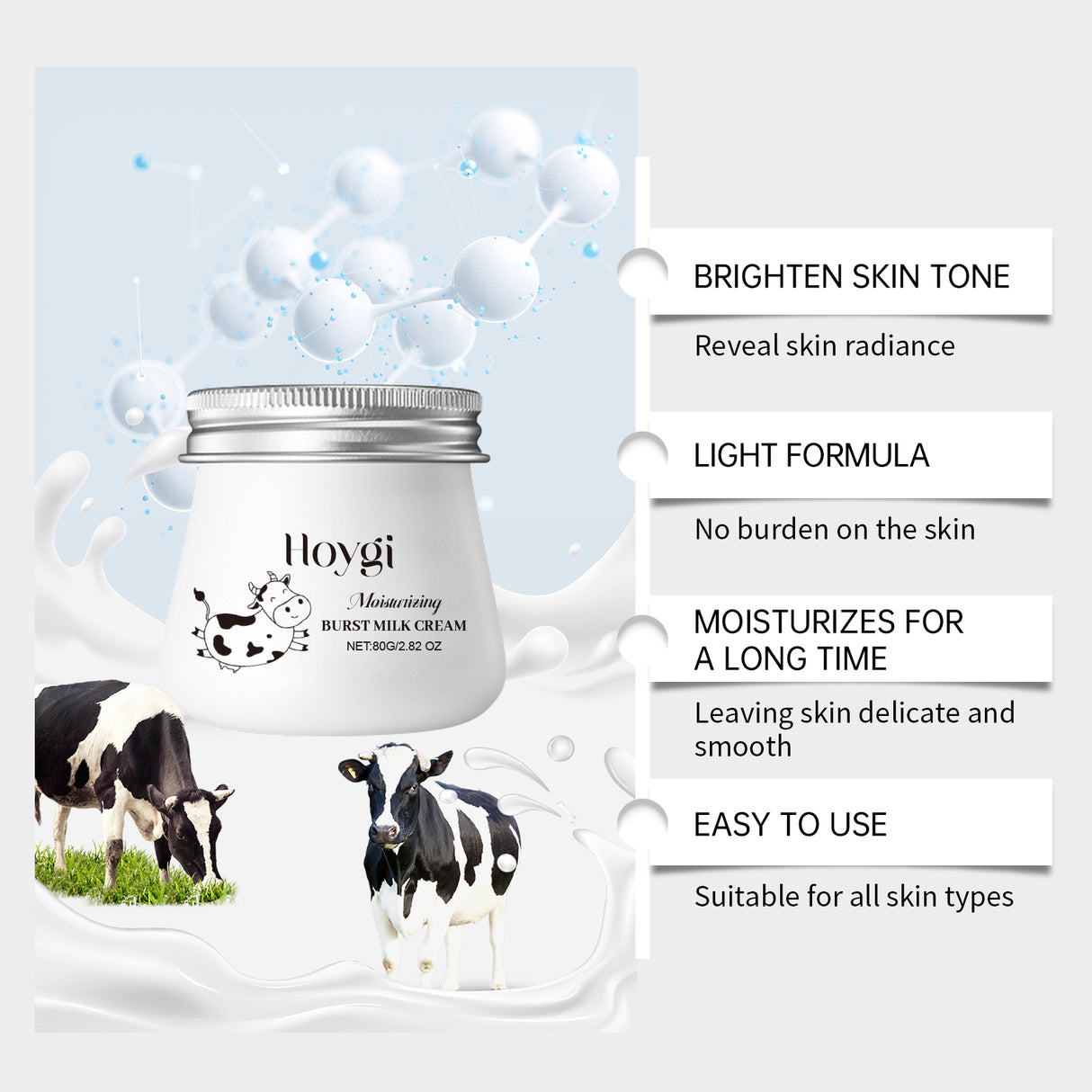 Hydrating Moisturizing Milk Cream Brightening Skin Even Tone Nourishing Moisturizing Concealer - V.I.P Digital Presence