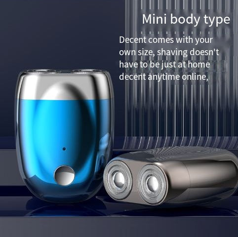 Double headed mini magnetic shaver portable men's electric shaver rechargeable electric shaver - V.I.P Digital Presence