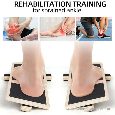 Solid Wood Incline Stretcher Wooden Posture Corrector Calf Foot Stretching Board Straight Leg Standing Stretching Board - V.I.P Digital Presence