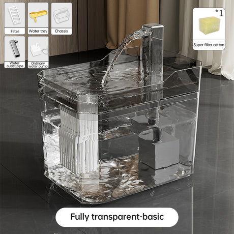 Automatic cat water fountain with filter, USB-powered, anti-dry & circular filtration. - V.I.P Digital Presence