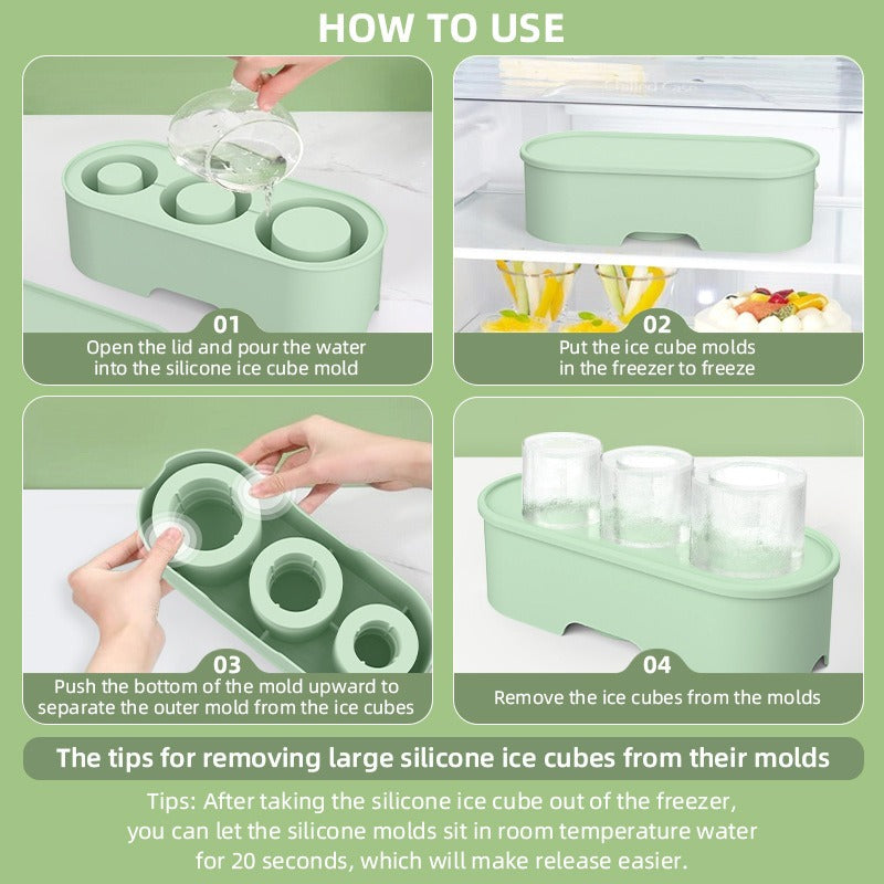 Stanley Large Capacity Ice Grid Ice Making Mold Creative with Box Easy Release Silicone Ice Grid - V.I.P Digital Presence