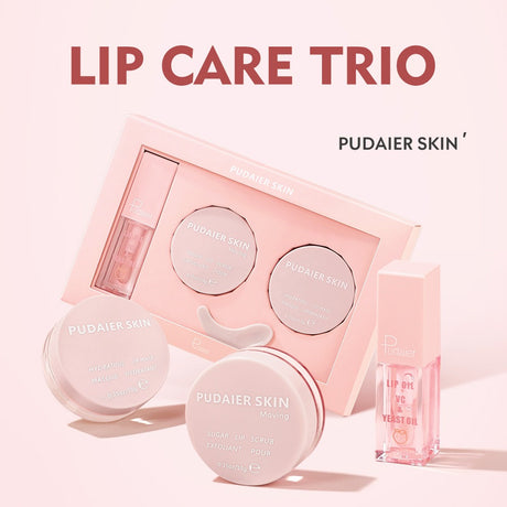 Pudaier Lip Care Set Exfoliating Lip Scrub Moisturizing Lip Mask Lip Oil Lipstick - V.I.P Digital Presence