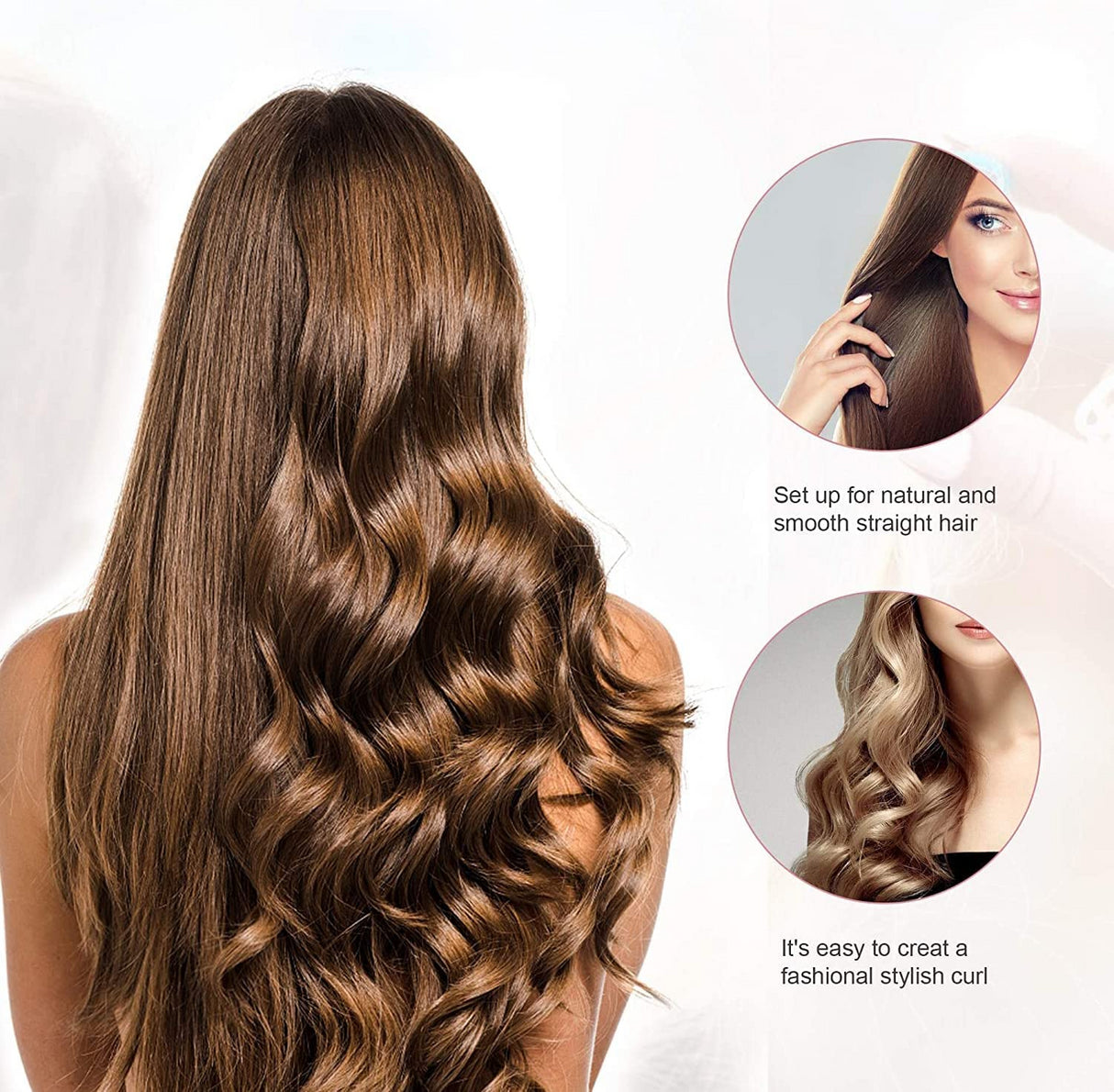 Electric USB Hair Straightening Brush Straightener Brush Multifunctional Comb Straightening Styler Hair Curler - V.I.P Digital Presence