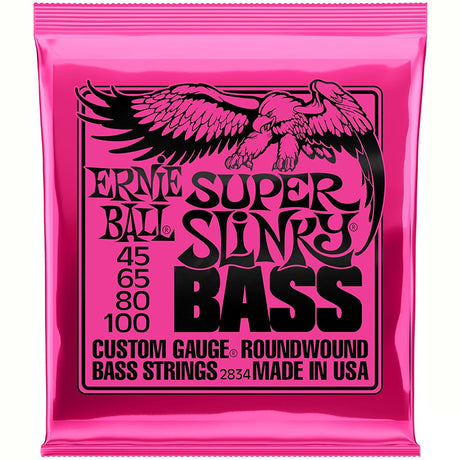 Ernie Ball Hyper Slinky Nickel - Wound Bass Guitar Strings, Gauge 40 - 100 (P02841) - V.I.P Digital Presence