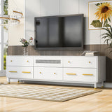 U-Can TV Stand for 75+ Inch TV Entertainment Center TV Media Console Table Modern TV Stand - V.I.P Digital Presence
