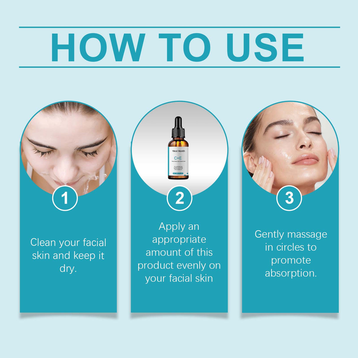 Vitamin C Facial Serum, Moisturizing, Moisturizing, Brightening And Revitalizing Skin Care