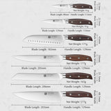 XINZUO Kitchen Tools 6 PCS Kitchen Knife Set of Utility Cleaver Chef Bread Knife High Carbon German Stainless Steel Knives sets - V.I.P Digital Presence