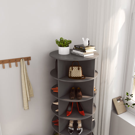 new 360 gray rotating shoe cabinet with 7 layers can accommodate up to 28 Paris shoes - V.I.P Digital Presence
