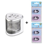 New Automatic pencil sharpener Two-hole Electric Switch Pencil Sharpener stationery Home Office School Supplies - V.I.P Digital Presence