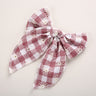 Children's Headwear Girl Plaid Cotton Embroidery Bow Hairpin Big Swallowtail Hairpin - V.I.P Digital Presence
