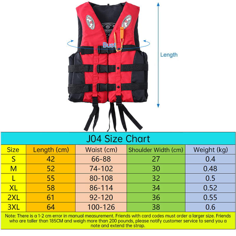 S-M-L-XL-2XL-3XL adult life jacket: buoyant, for sea fishing/outdoor sports, coated Oxford cloth. - V.I.P Digital Presence