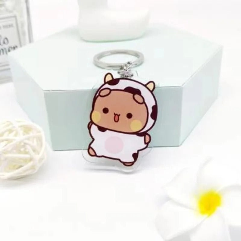 Cute cartoon Bubudu Giant Panda Pendant Keychain Car Key Acrylic Backpack Keychain Pendant - V.I.P Digital Presence
