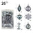Christmas Ball Set 6cm Painted Alien Ball Powder Snowflake Set Box Christmas Supplies - V.I.P Digital Presence
