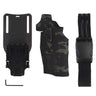 6354DO Left - handed Tactical Pistol Glock 17 Holster with X300U - A QLS Adapter, Leg Shroud, Drop, and MHA Leg Strap Kit - V.I.P Digital Presence