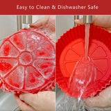 Foldable AirFryer Silicone Pot fryer silicone baking tray mat, heat-resistant, food grade - V.I.P Digital Presence