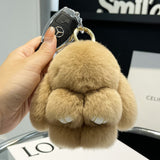 Cute Rex Rabbit Fur Doll Bunny Car Keychain Pendant Mini Bag Plush Dead Ornament Rabbit - V.I.P Digital Presence