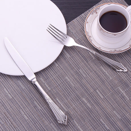 304 stainless steel knife, fork, spoon, hotel Western tableware, steak knife, fork, dessert spoon, fork, 4 piece  set - V.I.P Digital Presence