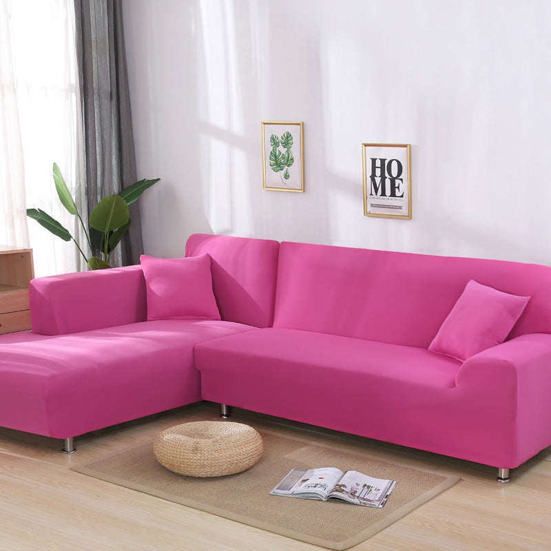 Solid color sofa cover, elastic tight package, full cover, fabric sofa cover, sofa cushion, sofa cover