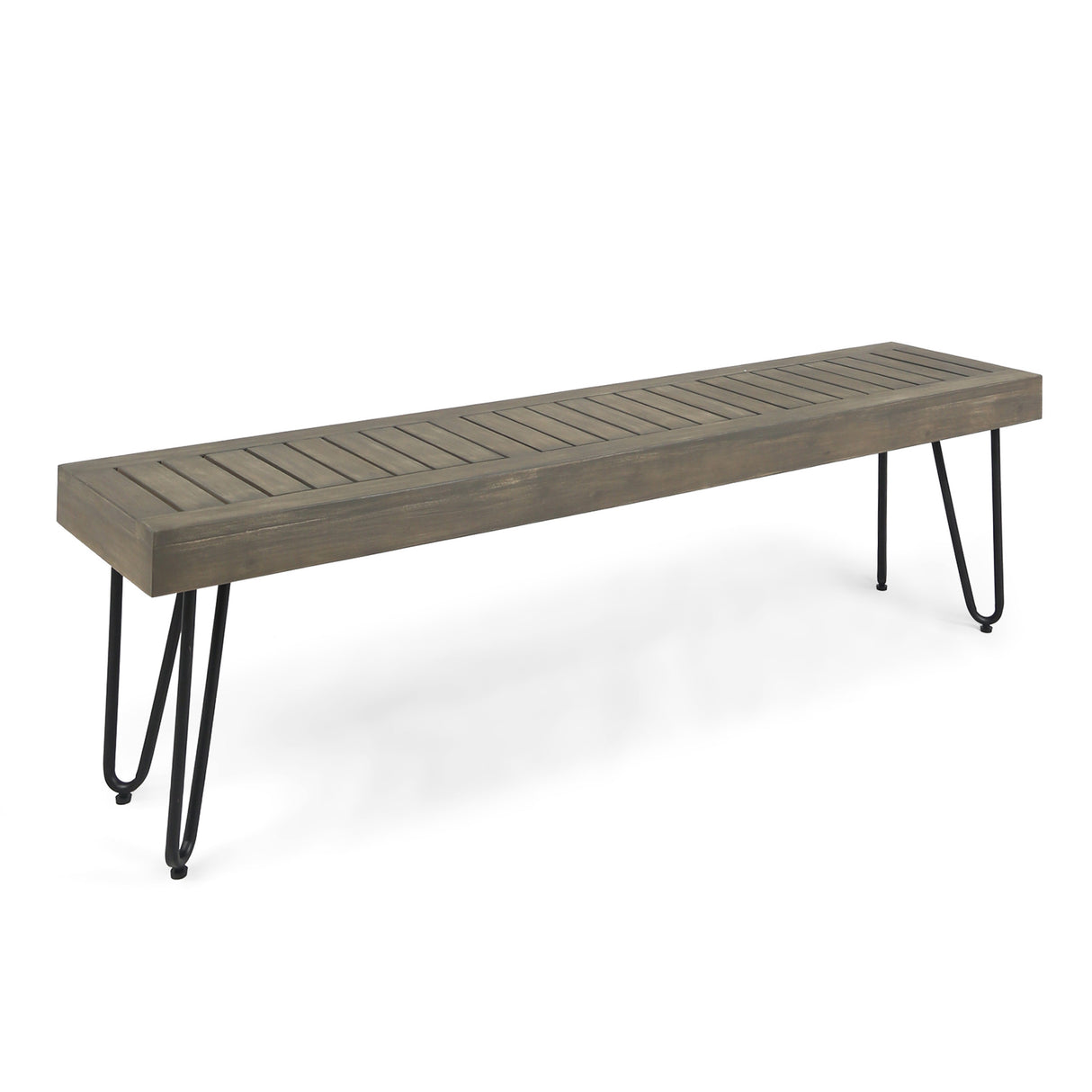 JANE INDUSTRIAL WOOD AND METAL BENCH - V.I.P Digital Presence