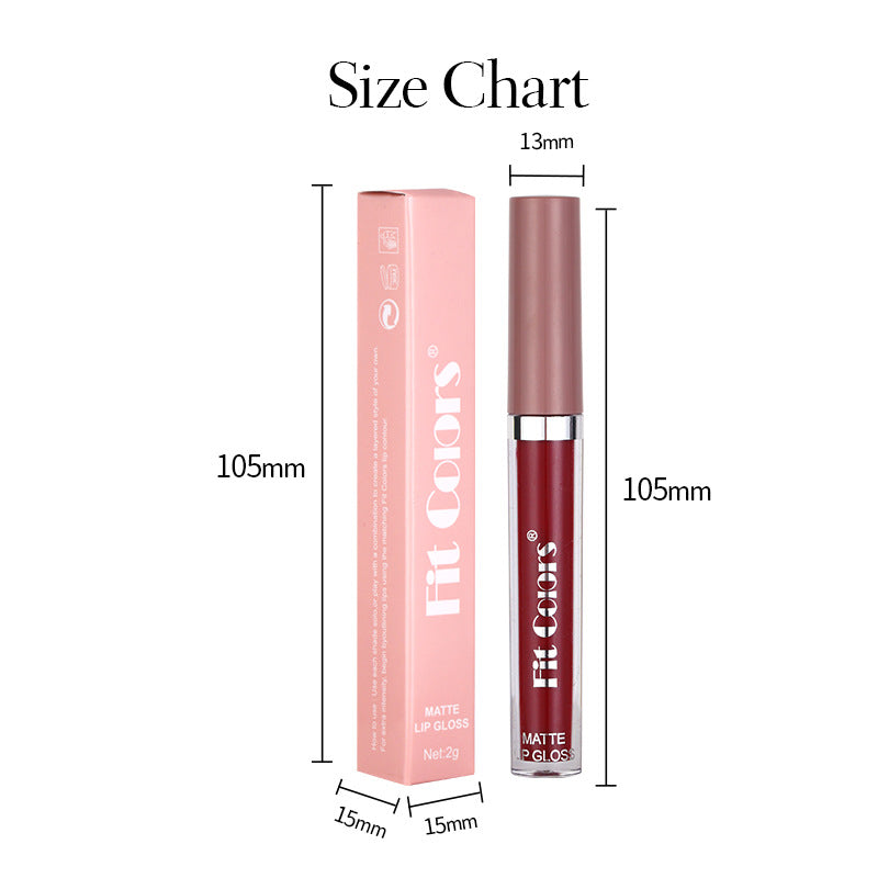 Fit Colors Matte Non Stick Cup Lip Gloss Fog Face Velvet Thin Tube Liquid Lipstick - V.I.P Digital Presence