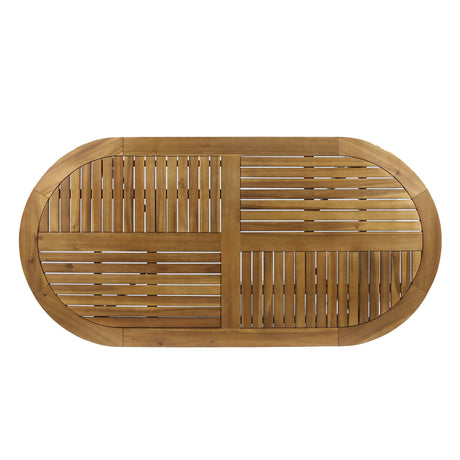 Acacia Wood 70" Dining Table - V.I.P Digital Presence