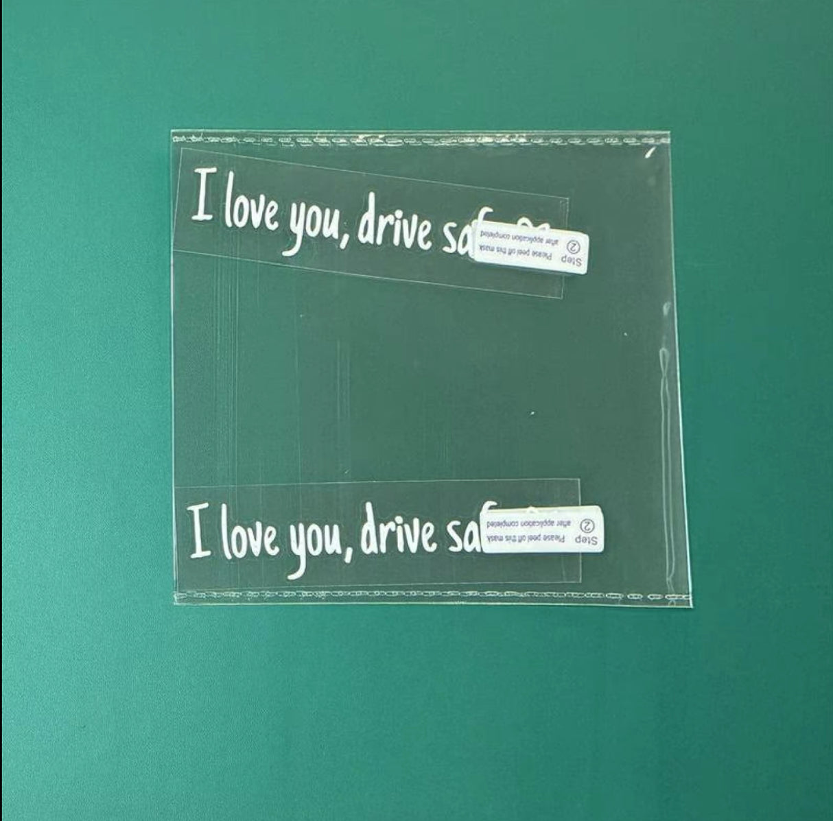 SafeLove Mirror Decal Set