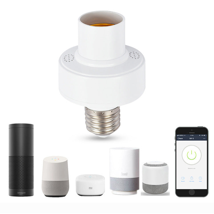 Cabezal de lámpara inteligente Tuya WiFi con aplicación Smart Life, soporte para lámpara, altavoz Alexa, control por voz 