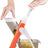 Mandoline Slicer, Vegetable Cutter, Strips Julienne Dicer (Orange) - V.I.P Digital Presence