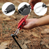 Camping Tent Tie Down Rope Tightener Fastening Pulley Ratchet Hangers Awning Rope Hook Canopy Buckle Rope Tightening Straps Tool - V.I.P Digital Presence