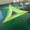 Hamaca triangular aérea multijugador, plegable, portátil, de malla, para árbol, para ocio 