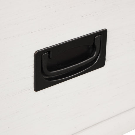 36'' Farmhouse Pine Wood Console Table Entry Sofa Table with 4 Drawers & 1 Storage Shelf (Antique White) - V.I.P Digital Presence