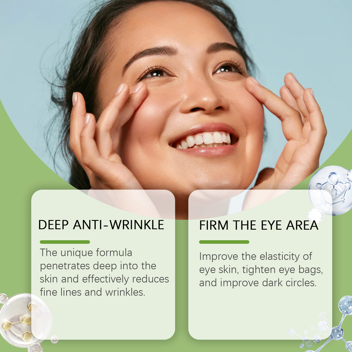 Eye Essence, Moisturizing, Repairing, Brightening, Firming And Moisturizing Eye Care Essence