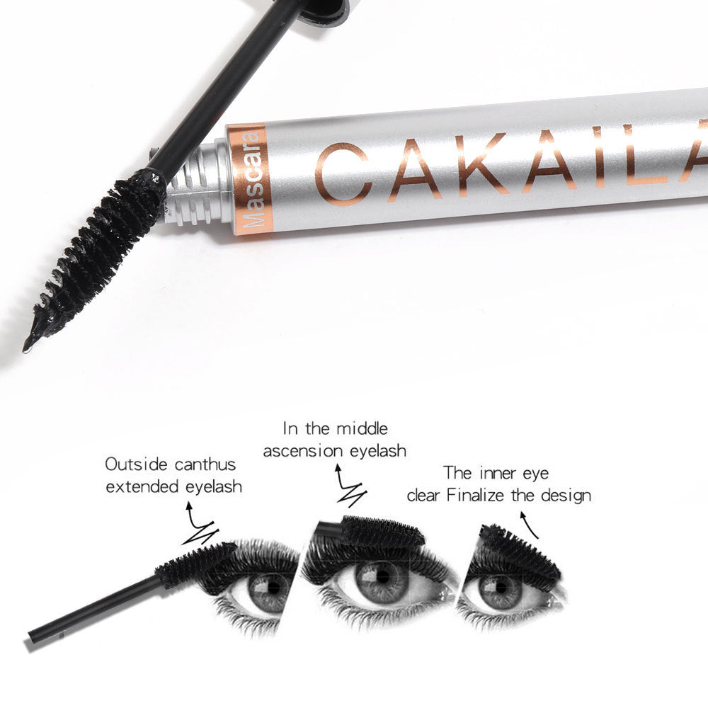 CAKAILA  Makeup thick and long mascara silver tube waterproof long lasting non-smudge false mascara - V.I.P Digital Presence