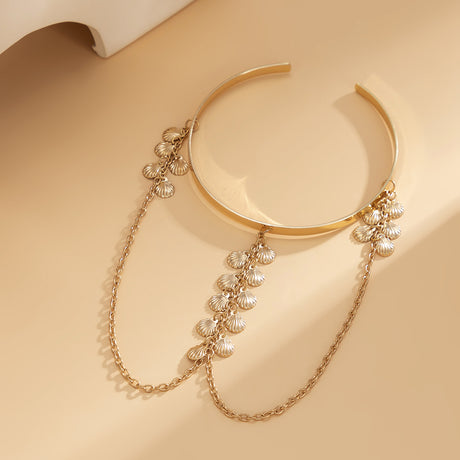 Ethnic style, personalized metal iron chain, arm chain, niche, simple, open-ended arm bracelet, arm ring, female - V.I.P Digital Presence