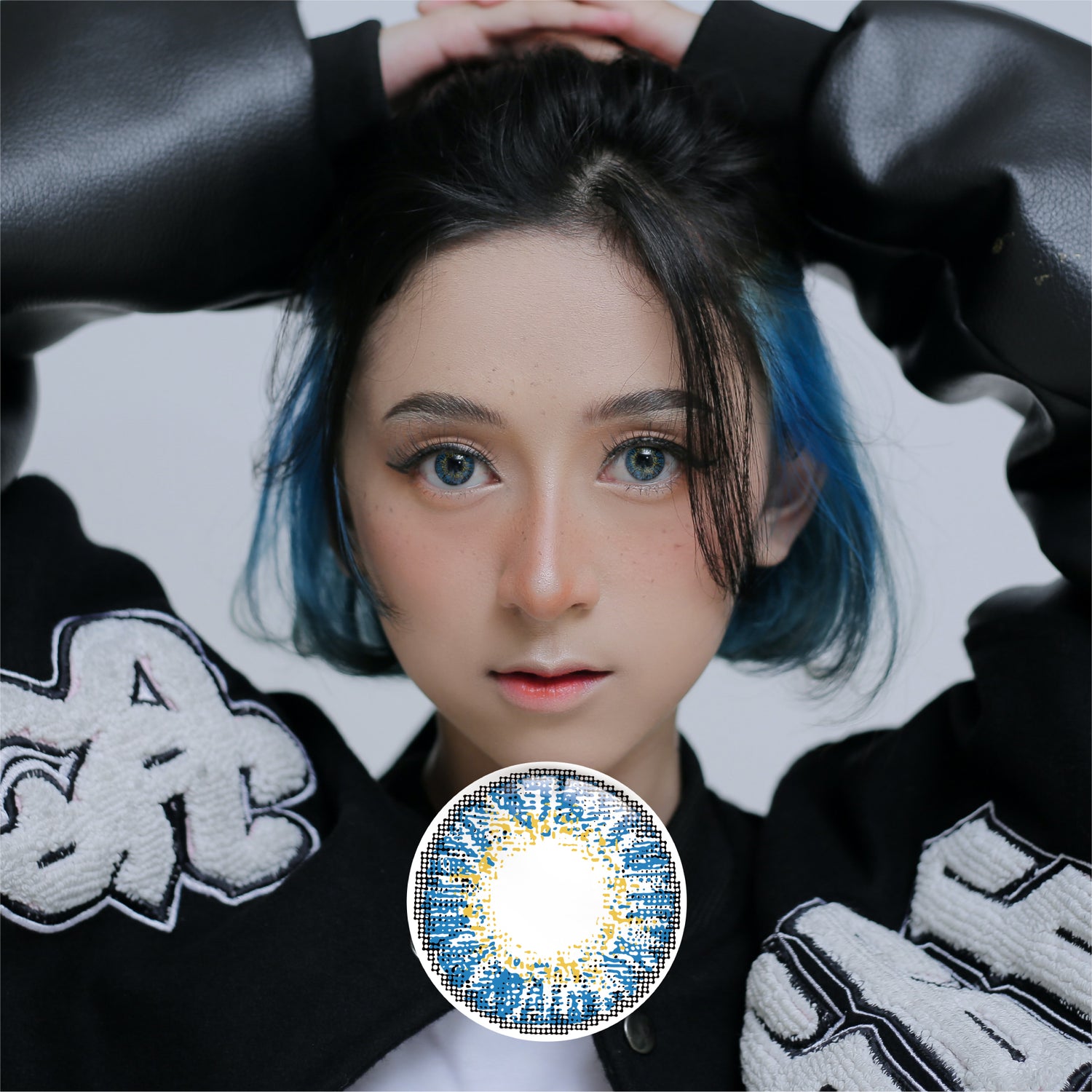 1Pcs FDA Certificate Eyes Beautiful Pupil Colorful Girl Cosplay Contact Lenses Blue - V.I.P Digital Presence