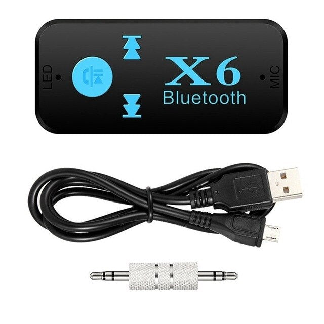 X6 Bluetooth Transmitter Aux Usb Car Play Music Receiver Adapter 5.0 mm  Bluetooth Adapter  MP3 Music Adapter For car player - V.I.P Digital Presence