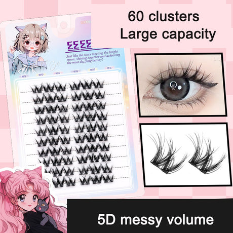 Sunflower Comics Pure Desire Eyelash Simulation Natural Thickening Large Segmented Trilogy False Eyelash Laziness - V.I.P Digital Presence