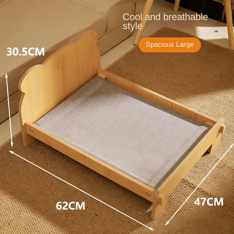 Cat Bed Universal Pet Bed Pet Nest Dog Nest Removable Solid Wood Bed Cute Kitten Princess Bed Pet Supplies - V.I.P Digital Presence