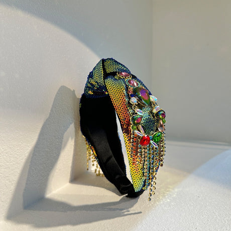 Retro and fashionable inlaid colored drill bit hoop - V.I.P Digital Presence