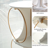 Display rack, 4-layer floor standing organizer, 360 ° rotation, stable and sturdy, can hold books and exhibits - V.I.P Digital Presence