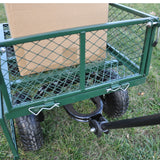 Wagon Cart Garden cart trucks make it easier to transport firewood (green) - V.I.P Digital Presence
