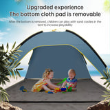 Quick-open beach tent, sun shelter, light shade for outdoor camping, 3-vented, spacious design - V.I.P Digital Presence