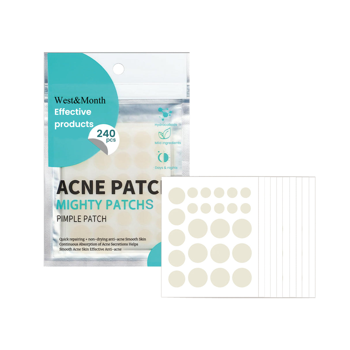 Acne Patch Repair Acne Patch Pore-Cleansing Invisible Breathable Concealer Waterproof Acne Patch