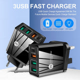 36W PD20W+QC3.0 2.4A dual USB fast charging mobile phone charger 2USB with PD charging head travel charger - V.I.P Digital Presence